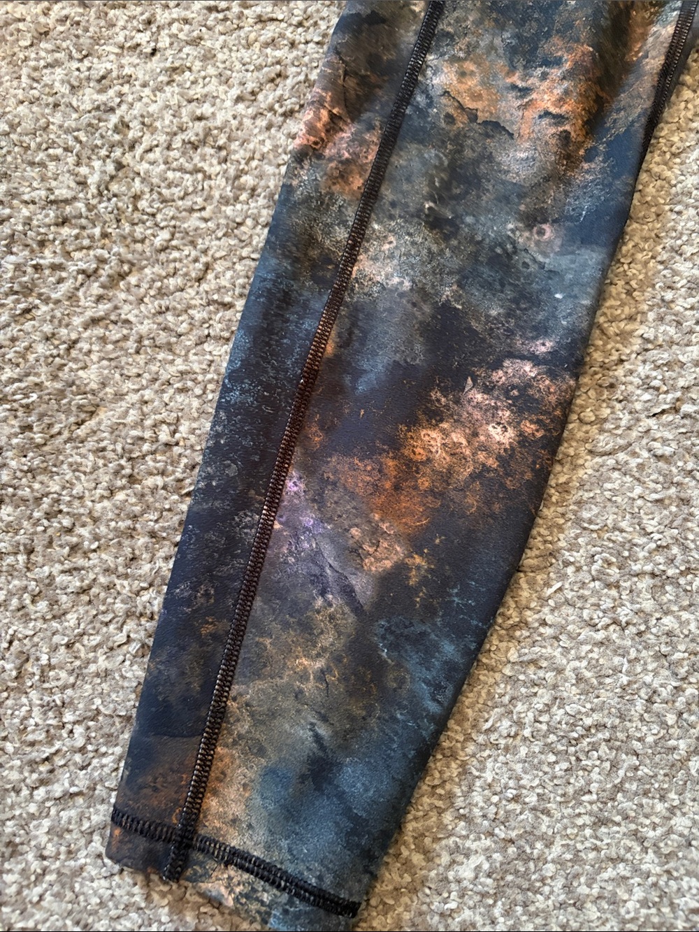 RBX Abstract Metallic Print High-Waist Leggings - Picture 2 of 4